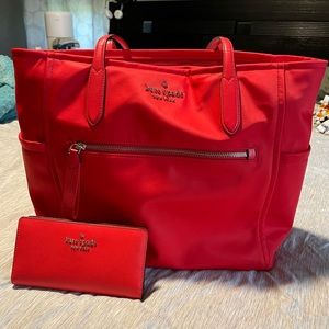 Kate Spade Laptop Tote and Wallet